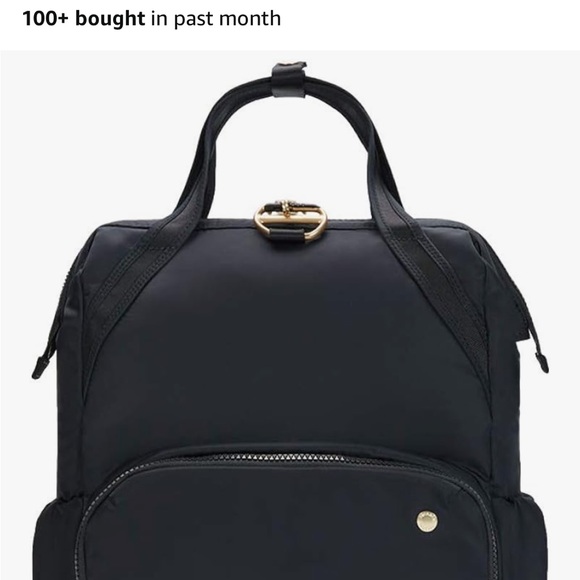 Pacsafe Black Modern Backpack with Durable Design - Picture 8 of 11